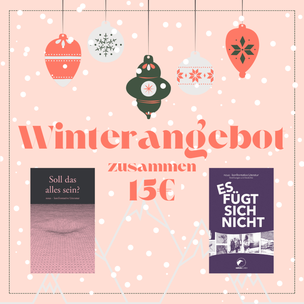 Winterangebot: „Es fügt sich nicht“ und „Soll das alles sein?“ für 15,-&nbsp;EUR
